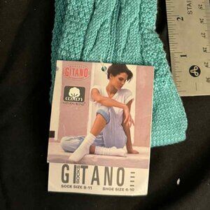 Rare - Vintage Women's Ribbed Slouch Gitano Crew Socks